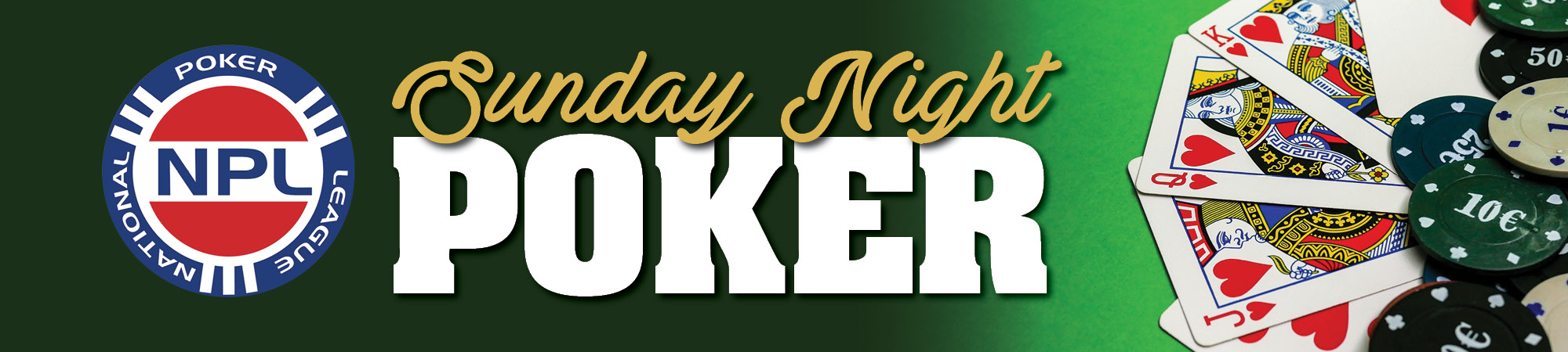 Come join NPL Sunday night poker at Guildford Leagues! Starts at 7.30pm with a guaranteed $1,000 in prize money. Don't miss out on the action!