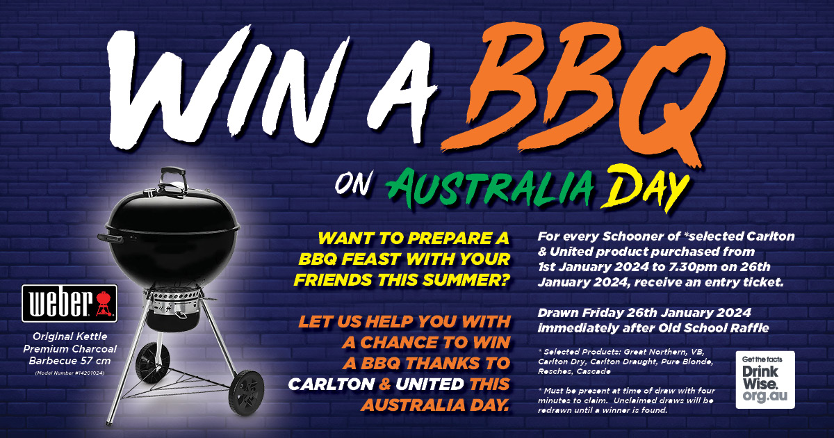 Win A BBQ on Australia Day at Guildford Leagues Club. Let us help you with a chance to win a BBQ this Australia Day.