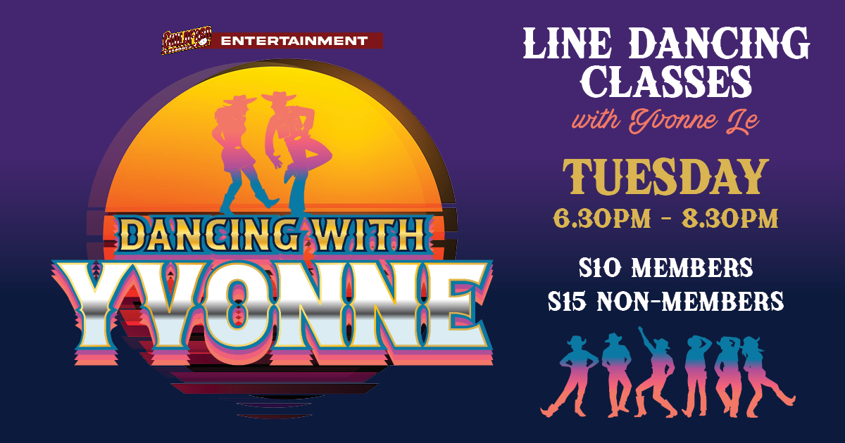 Dancing With Yvonne at Guildford Leagues Club! Line Dancing Classes Every Tuesday from 6:3pm to 8:30pm. $10 Members. $15 - Non-members